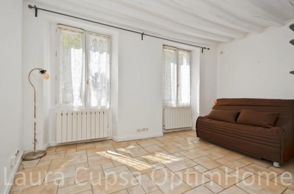 FONTENAY-AUX-ROSES HYPER CENTRE, 15 MIN RER, STUDIO 24,81 M², CAVE, COUR COMMUNE