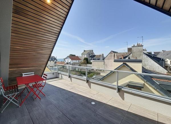 LARMOR-PLAGE : Exceptionnel Roof Top avec terrasses vue mer en hypercentre