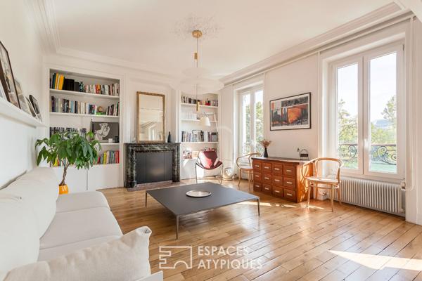 Appartement rénové par un architecte avec vue sur le Rhône