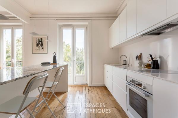Appartement rénové par un architecte avec vue sur le Rhône