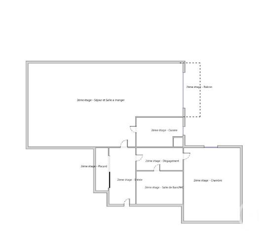 Appartement F2 à vendre  2 pièces - 50,91 m2 PARIS - 75020