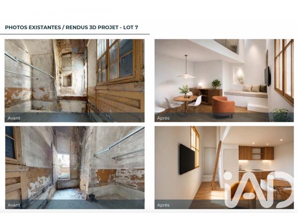 Studio à vendre 25 m² Lyon 4