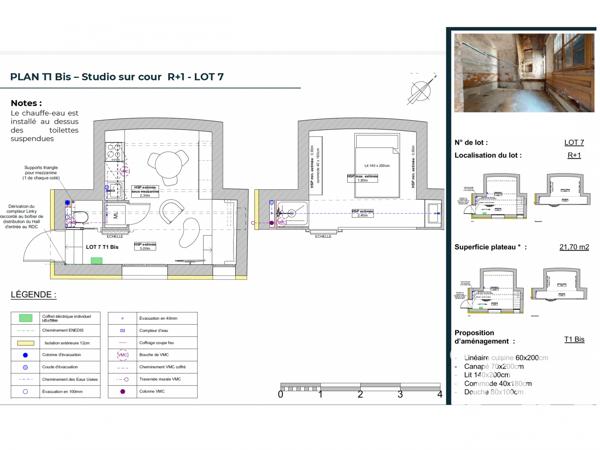 Studio à vendre 25 m² Lyon 4