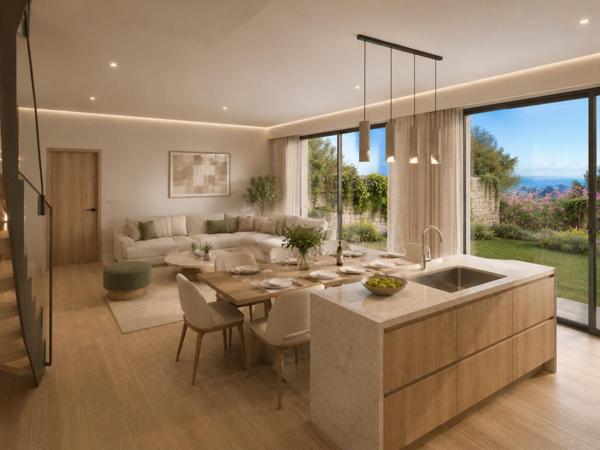 Villa de luxe contemporaine avec vue mer, 3 chambres, terrasse et parking