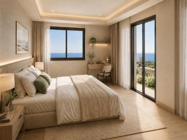 Villa de luxe contemporaine avec vue mer, 3 chambres, terrasse et parking