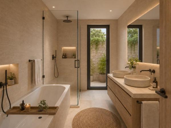 Villa de luxe contemporaine avec vue mer, 3 chambres, terrasse et parking