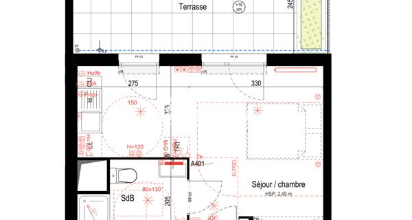 Location Studio meublé 25.33 m² - Villepinte 93420