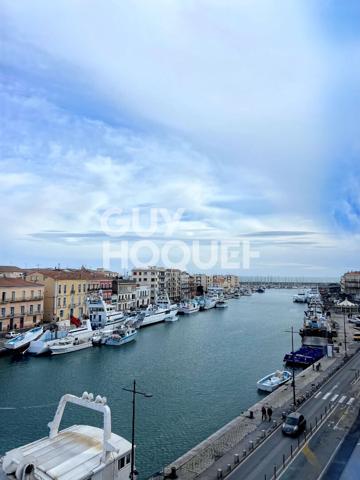 Appartement T3 duplex avec vue sur le Quai Général Durand à Sète