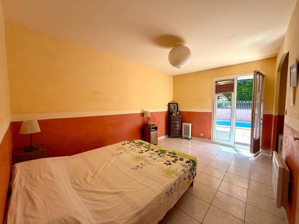 Maison familiale de 5 pièces avec piscine sur une parcelle de 649 m2.