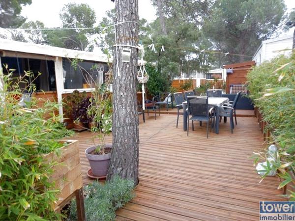 Mobilhome récent dans camping 5 étoiles