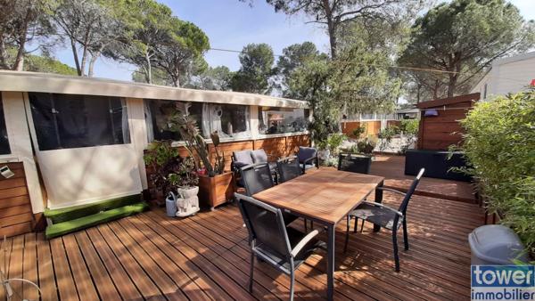 Mobilhome récent dans camping 5 étoiles