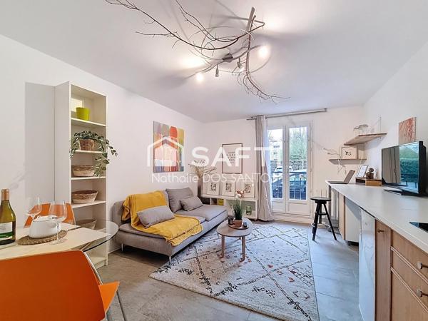 Charmant Studio avec espace chambre et jardin de 64m²