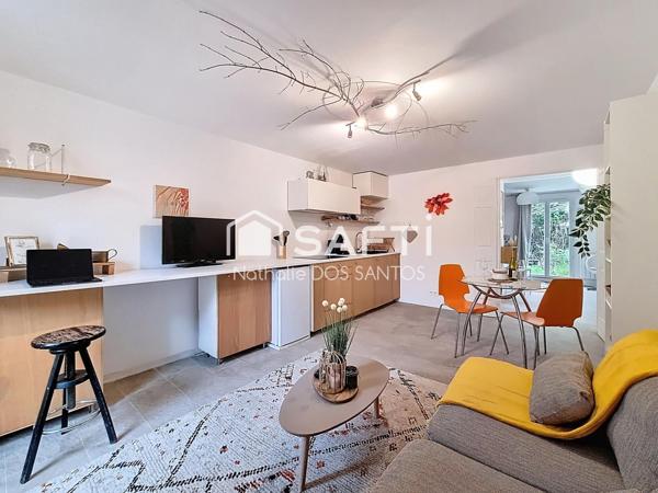 Charmant Studio avec espace chambre et jardin de 64m²