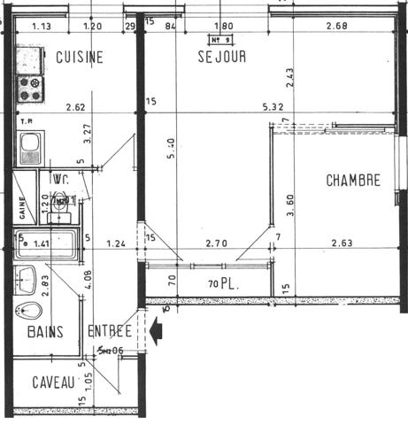 44200 NANTES ILE DE NANTES - Appartement de 2 pièces 54 m²