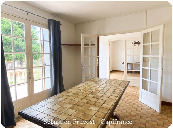 Maison à vendre 4 pièces SAINT PARDOUX LA RIVIERE (24), maison P4, terrain 2158m2, accès petit cours d'eau, 3 chambres