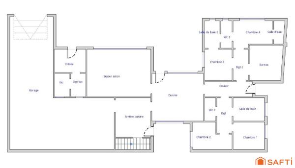 Maison de plain-pied de l'architecte René Delayre