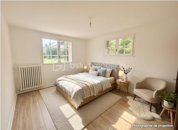 Située en plein cœur du bourg de L’Hermitage, commune prisée de Rennes Métropole, découvrez cette spacieuse maison de 155 m² habitables implantée sur une parcelle d’environ 480 m², à proximité immédiate des commerces, écoles, services et de la gare permettant de rejoindre Rennes en seulement 9 minutes.

Construite en 1972 et rénovée en 2026, cette maison offre de beaux volumes et un fort potentiel d’aménagement.

Elle se compose comme suit :

Au sous-sol :

Deux chambres
Un grand garage / buanderie offrant un espace de stockage et de stationnement confortable

Au rez-de-chaussée surélevé :

Une cuisine séparée
Un lumineux salon-séjour
Deux chambres
Une salle de bains
Un WC indépendant

À l’étage :
Deux chambres. 
Un vaste espace supplémentaire à aménager selon vos envies : bureau, salle de jeux, espace détente ou possibilité de créer deux chambres supplémentaires.

Cette maison saura séduire :
✔ Une grande famille recherchant espace et praticité
✔ Une famille recomposée grâce à sa configuration fonctionnelle
✔ Un investisseur, avec un fort potentiel pour un projet de colocation

Les + :
✅ Emplacement central dans le bourg
✅ Rennes accessible rapidement en train
✅ Nombreuses chambres
✅ Maison rénovée
✅ Beaux volumes et potentiel évolutif

À visiter sans tarder !

Contactez-moi pour plus d’informations ou organiser une visite.