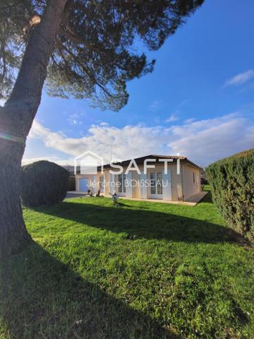 maison plein pied 90m2, jardin arboré, parfait état