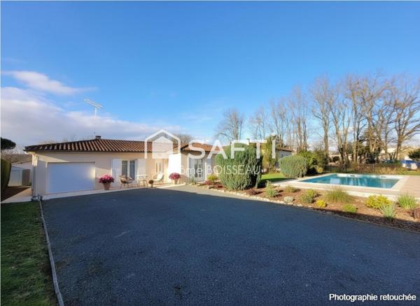 maison plein pied 90m2, jardin arboré, parfait état