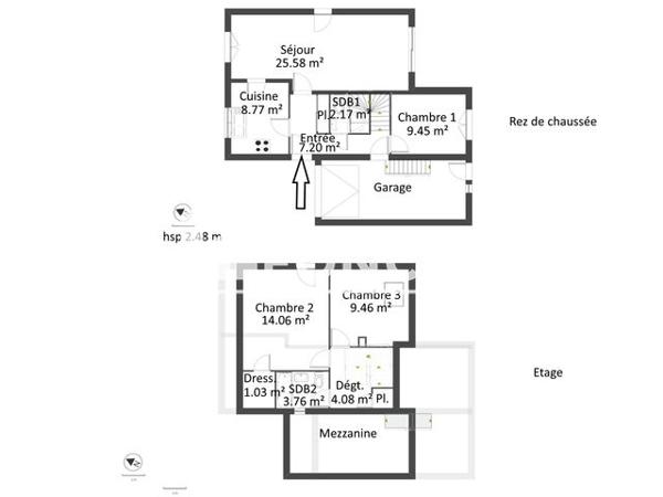 Location Maison 4 pièces 85.6 m² - LE VERT VILLAGE Cranves Sales 74280