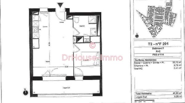 Appartement à vendre 2 pièces de 41 m²