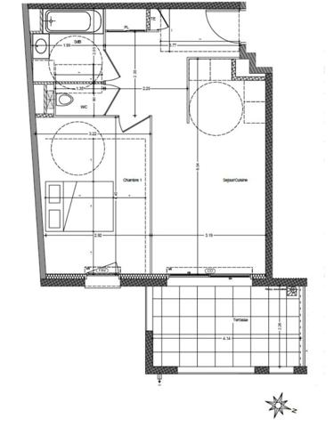 Appartement AIX EN PROVENCE 44.29 m²