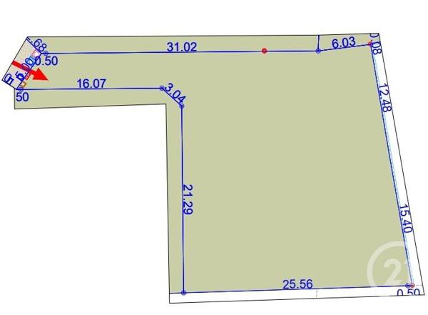 Terrain à vendre  723 m2 MONTBARTIER - 82