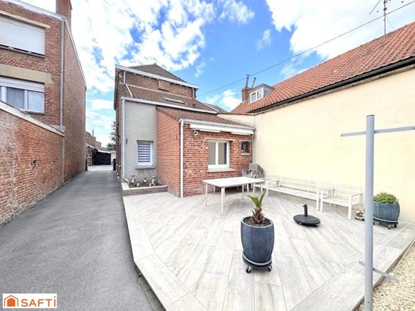 VALENCIENNES – MAISON INDIVIDUELLE 4 CHAMBRES + GARAGE ET STATIONNEMENT PRIVE