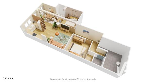 Appartement à vendre 3 pièces 73 m² Breuillet