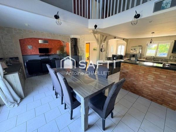 Maison 170m² sans travaux avec piscine - 4 chambres - terrain de 4567m²