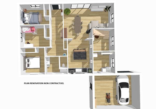 Maison 120m² avec 3 chambres