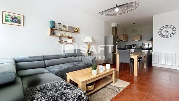 Beau T2 lumineux – 55 m² – Quartier Le Plessis, Lanester – Cave + parking privé