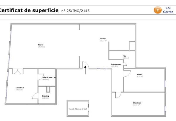 Appartement 4 pièces - 92 m² Bien prestige