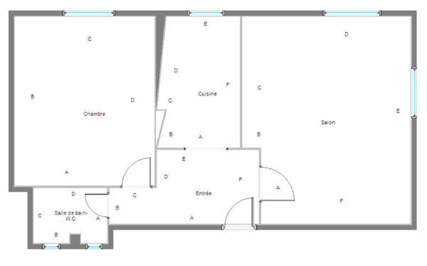 Appartement Boulogne Billancourt 2 pièce(s) 35.09 m2