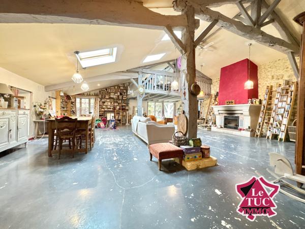 Grange rénovée type loft avec piscine Penne-d'Agenais (47140)