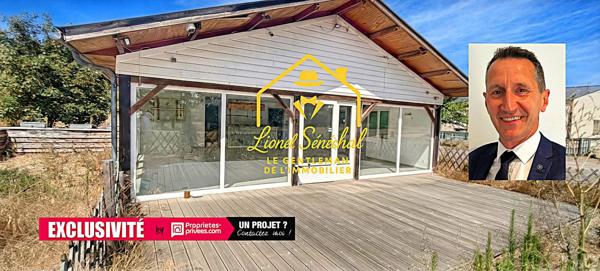 Local commercial climatisé de 130 m2 avec 2 terrasses extérieures sur une parcelle de 2 000 m2