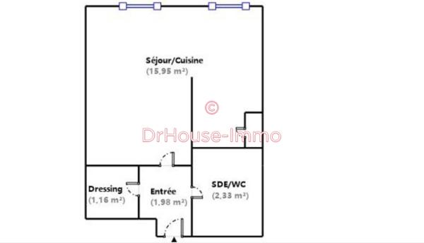 Appartement à vendre 1 pièce de 22 m²
