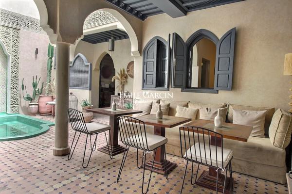 À vendre maison d'hôtes dans le quartier de la Kasbah à Marrakech