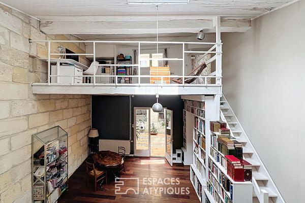 Maison avec garage et patio intérieur plein coeur de Saint Michel