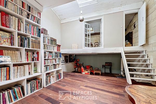 Maison avec garage et patio intérieur plein coeur de Saint Michel