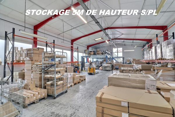 LOCAUX D ACTIVITES INDEPENDANT + STOCKAGE ET BUREAUX SURFACE TOTAL 1100M2 SUR PARCELLE TOTAL 2800M2 ACCES POIDS LOURDS