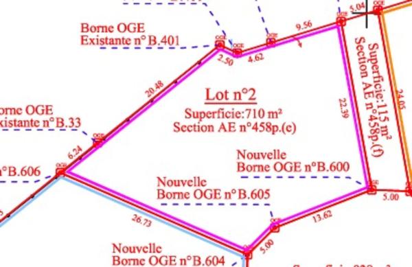 Terrain à vendre de 710,00 m² LE PALAIS SUR VIENNE (87)