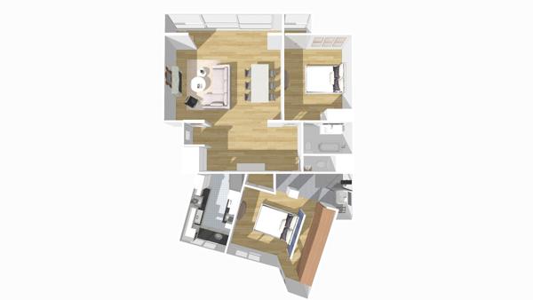 Appartement
         3 pièces
        - 112 m² Bien prestige 1 759 000 € *