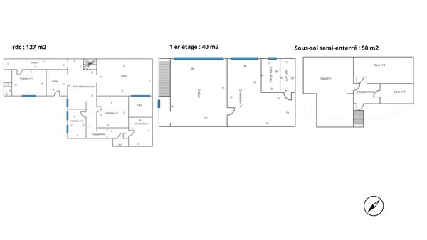 Maison
         6 pièces
        - 222 m² Bien prestige 1 150 000 € *