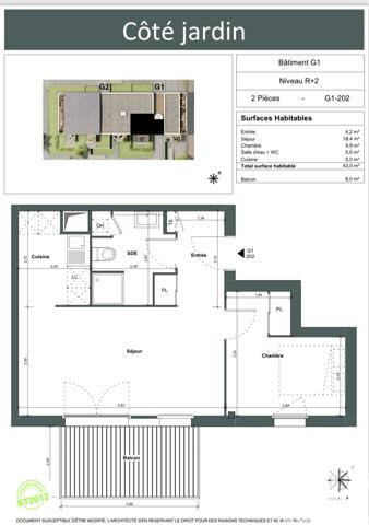 Location appartement 2 pièces 43 m² Villejuif