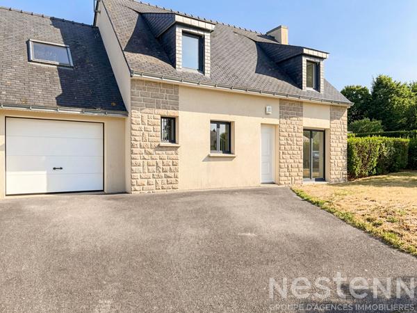 Maison 4 chambres, vie de plain pied, garage et jardin - 92m² - Kernours Kervignac