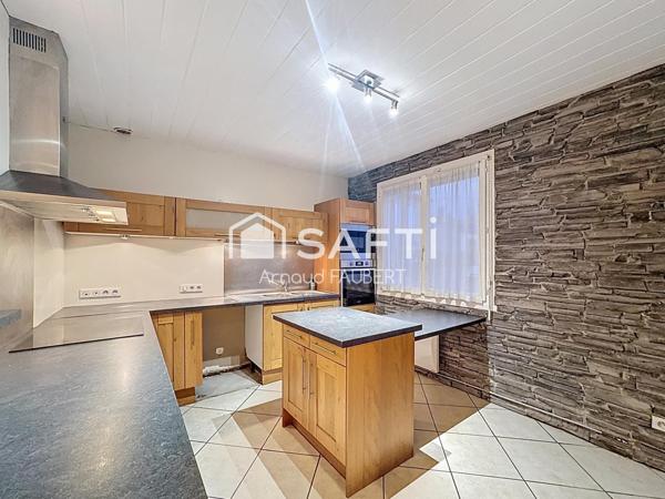 Maison 105m2 de plain-pied avec jardin et terrasse