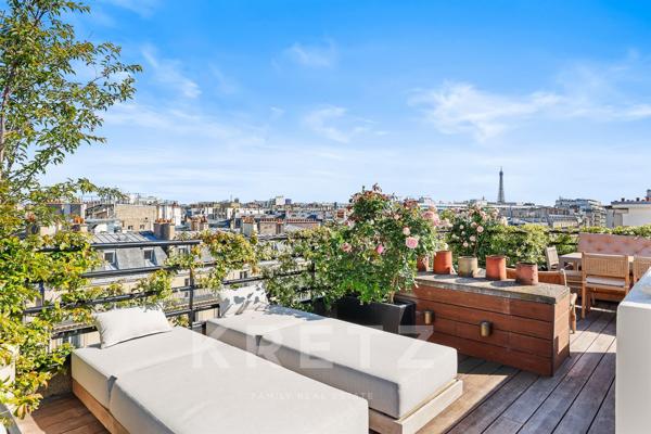 Appartement d’exception avec rooftop et vues panoramiques sur tout Paris