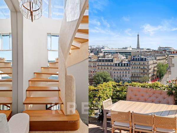 Appartement d’exception avec rooftop et vues panoramiques sur tout Paris