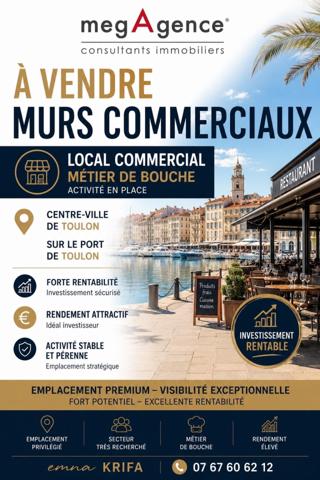 Local Commercial à TOULON, 83000 - 3 pièces 60m²